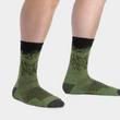 Load image into Gallery viewer, Men's Number 2 Micro Crew Sock - Green