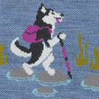Load image into Gallery viewer, Darn Tough Women's Critter Club Sock - Bark