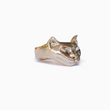 Load image into Gallery viewer, Sage Cat Ring Brass