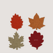 Load image into Gallery viewer, Leaf Merino Wool Felt Coaster - 4 Pack