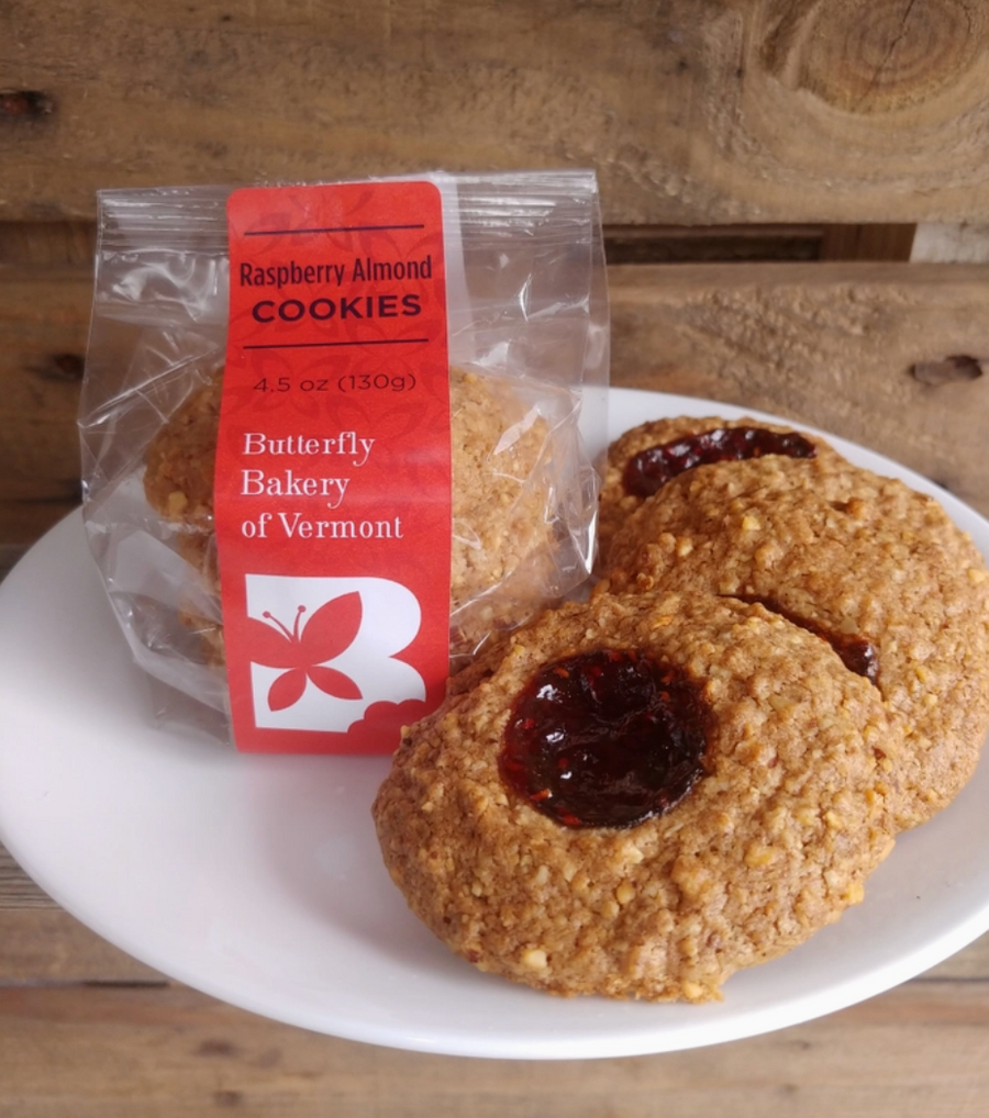 Vermont-Made Raspberry Almond Cookies