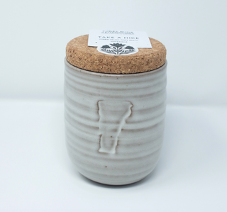 Ceramic Candle With Seed Label - Take A Hike