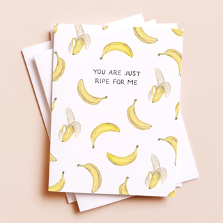just ripe for me bananas card
