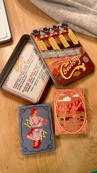 Cowboys in a Tin Playing Cards Set
