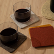 Load image into Gallery viewer, BIERFIZL SQUARE FELT COASTER 4 PACK - Desert Sun