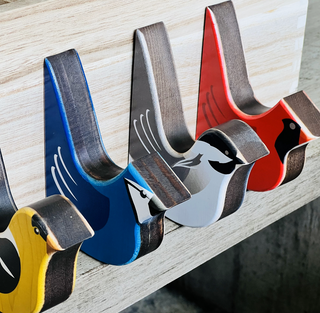 4 Pack Bird Coat Hook Set