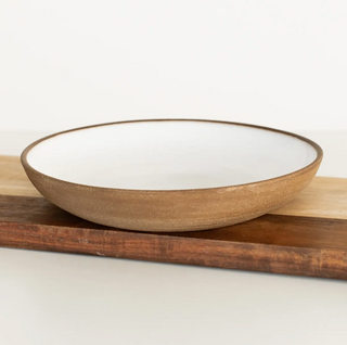 Minimalist Ceramic Pasta Bowl - Handcrafted in Vermont