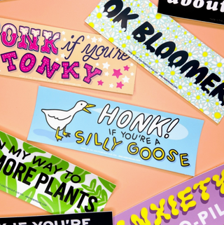 Honk If You're A Silly Goose Bumper Sticker