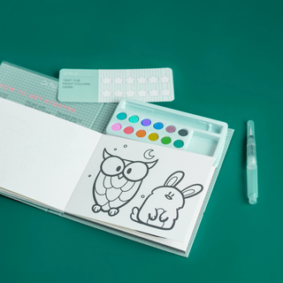 Watercolor Book and Paint Set Animal Kingdom