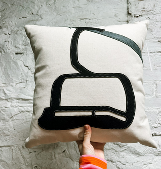 Black Chairlift Pillow - 18"x18"