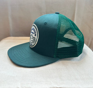 Green Hat with Burlington Mountains Patch