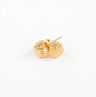 Monkey Fist Earrings - 14k Gold Dipped