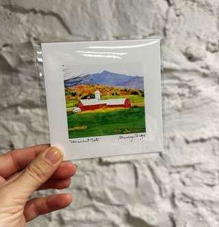 UNFRAMED 4X4 MINI PRINT - Fletcher Barn Fall