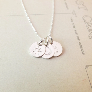 Sun Moon and Stars Necklace