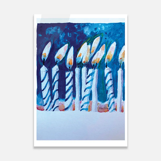 Blue Candles Card