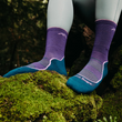 Load image into Gallery viewer, Darn Tough Women's Light Hiker Micro Crew Lightweight Hiking Sock - Grape 1967