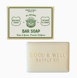 Smokey Bear Bar Soap - Vetiver & Cedar