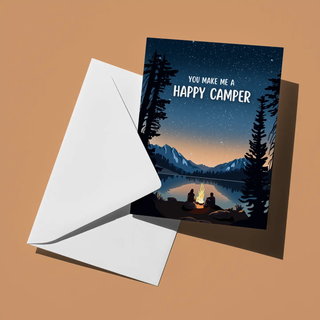 You Make Me a Happy Camper Card