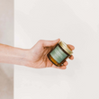 Load image into Gallery viewer, Amber Jar Mini Candle - Evergreen + Eucalyptus