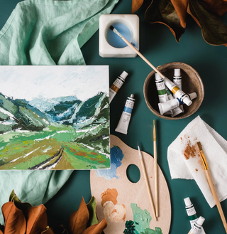 Mountain Valley Palette Knife Painting Kit