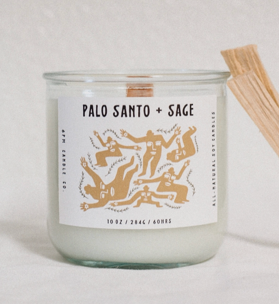 Palo Santo + Sage Candle - 10oz