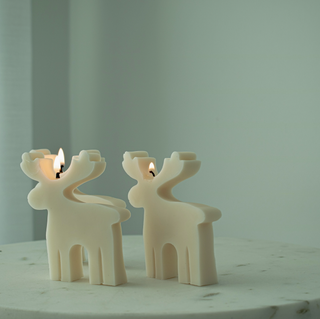 Scandanavian Moose / Elk Candle - Set of 3