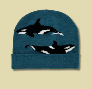 Killer Whales Knit Beanie