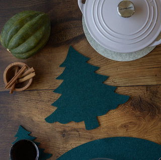 Merino Wool Tree Trivet - Kombu