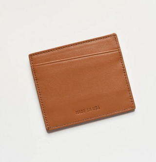 Italian Leather Utility Card Case - Tan