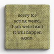 Load image into Gallery viewer, Funny Sayings Marble Coaster - Single