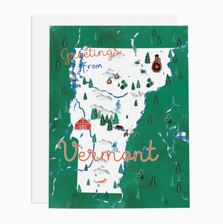 vermont map card - RC7