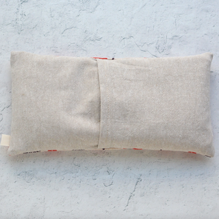 Weighted Lavender Scented Eye Pillow - Giant Strawberries/ Natural Canvas