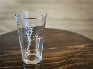 Lake Champlain Lake Life Engraved Pint Glass