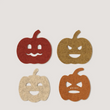 Load image into Gallery viewer, Merino Wool Felt Pumpkin Coasters - 4 Pack