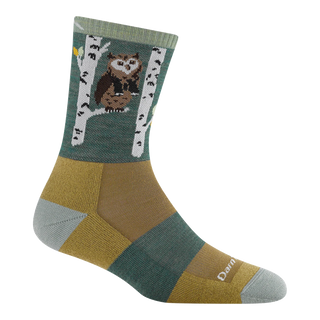 Darn Tough Women's Critter Club Sock - Green 5001