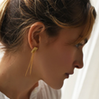 Load image into Gallery viewer, Brass Large Stud Earrings - EA-TL-105
