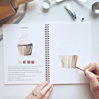 Emily Lex Watercolor Workbook - Baking Theme