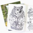 Load image into Gallery viewer, Wild Life Colouring Book