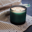 Load image into Gallery viewer, Roland Pine Double Wick Ribbed Candle - 14oz