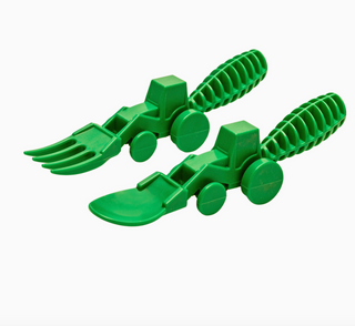 Kid's Tractor Utensils Set of 2 - Green