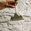Load image into Gallery viewer, Ski Vermont Mountain Ornament - Green