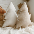 Load image into Gallery viewer, Winter Pine Tree Sherpa Pillow - Beige