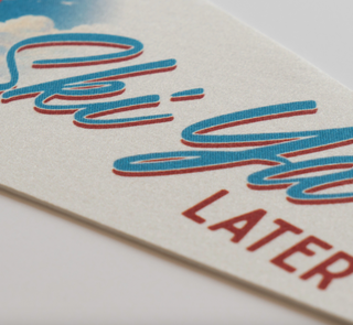 Ski Ya Later Felt Pennant