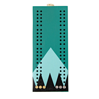 Hand Painted Pocket Cribbage Gooseberry