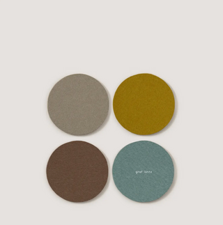 Bierfizl Round Felt Coasters - London Fog