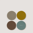 Load image into Gallery viewer, Bierfizl Round Felt Coasters - London Fog