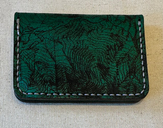 Map Fold Wallet Green Mountains Green