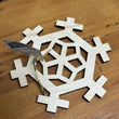 Load image into Gallery viewer, Snowflake Solace Maple Trivet