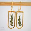 Load image into Gallery viewer, Botanical Cathedral Earrings - Fern