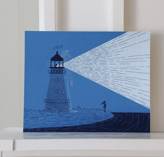Becoming A Lighthouse Screen-Print - 8x10